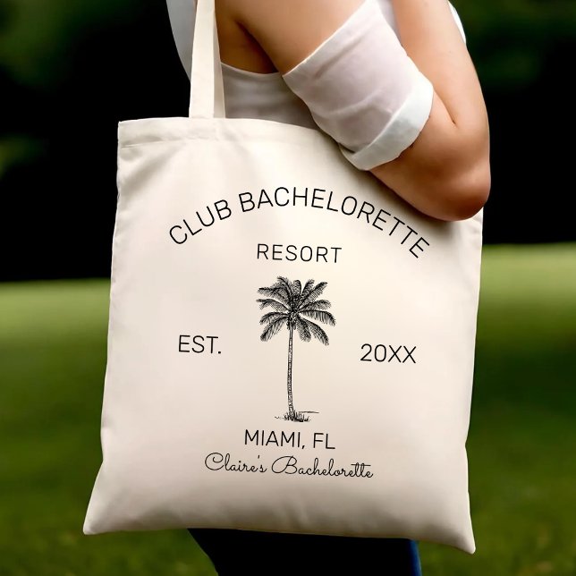 Club Bachelorette Palm Beach Destination Wedding Tote Bag (Creator Uploaded)