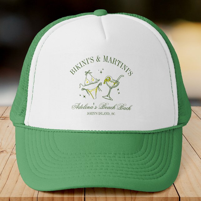 Club Bachelorette Party Favour Beach Bridal Custom Trucker Hat (Creator Uploaded)