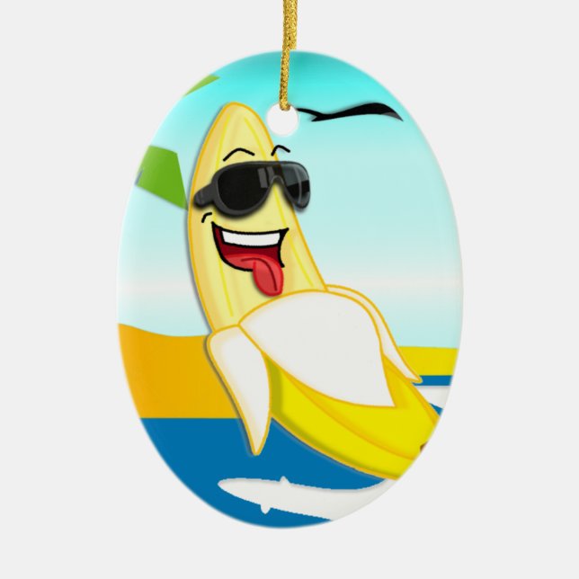 Club Bananas - Official Merchandise Ceramic Tree Decoration (Front)