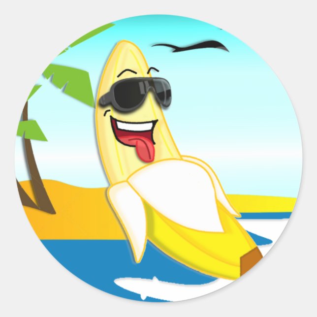 Club Bananas - Official Merchandise Classic Round Sticker (Front)