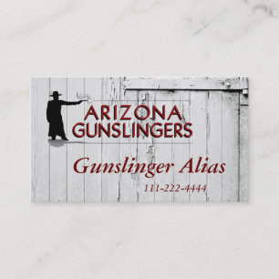 Club Business Card on barn door background