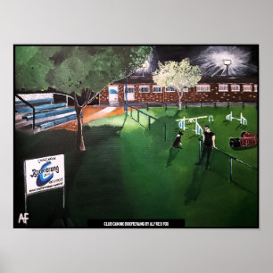 Club Canino Boomerang Painting by Alfred Fox Poster