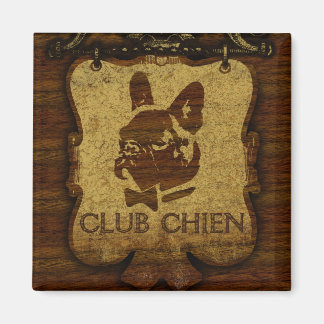 CLUB CHIEN Club Sign Gold Magnet