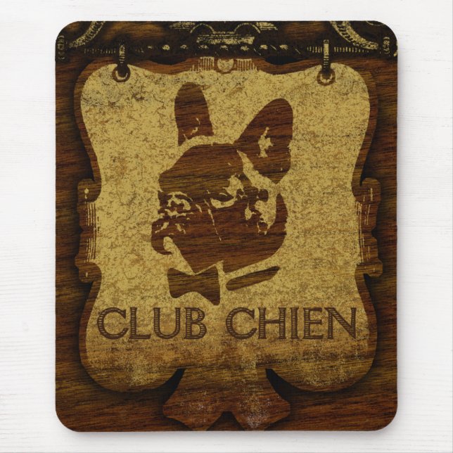 CLUB CHIEN Club Sign Mouse Mat (Front)