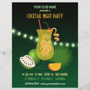 Club/Corporate Cocktail Night Party invitation Flyer