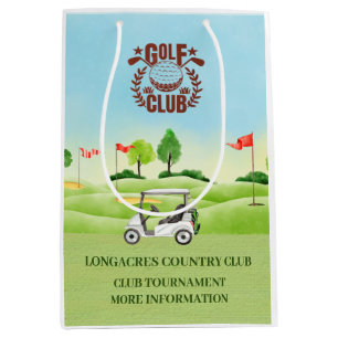 Club / Corporate Golf Tournament Logo Event Favour Medium Gift Bag