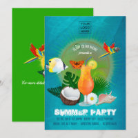 Club/Corporate Summer Cocktail Party Invitation