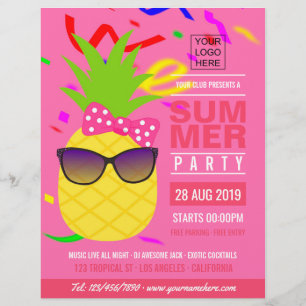 Club/Corporate Summer Party add logo and photo Flyer