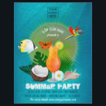 Club/Corporate Summer Party add photo Invitation Flyer<br><div class="desc">Personalised Summer Cocktail Party Invite versatile for any type of club/association or organisation.</div>