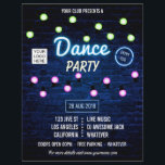 Club DJ Dance Music Party add logo invitation Flyer<br><div class="desc">Versatile for any type of club/association or organisation.</div>