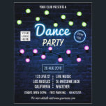 Club DJ Dance Music Party add logo invitation Flyer<br><div class="desc">Versatile for any type of club/association or organisation.</div>