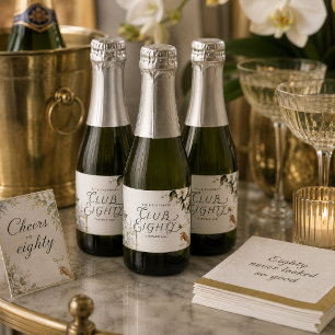 Club Eighty Grand Hotel 80th Birthday Sparkling Wine Label