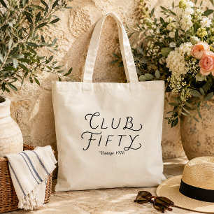 Club Fifty Personalised Birthday Tote Bag
