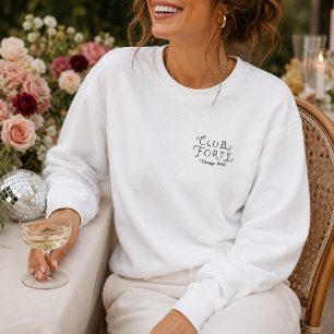 Club Forty Personalised Sweatshirt