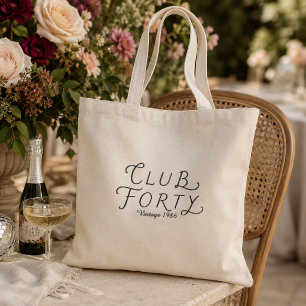Club Forty Personalised Tote Bag