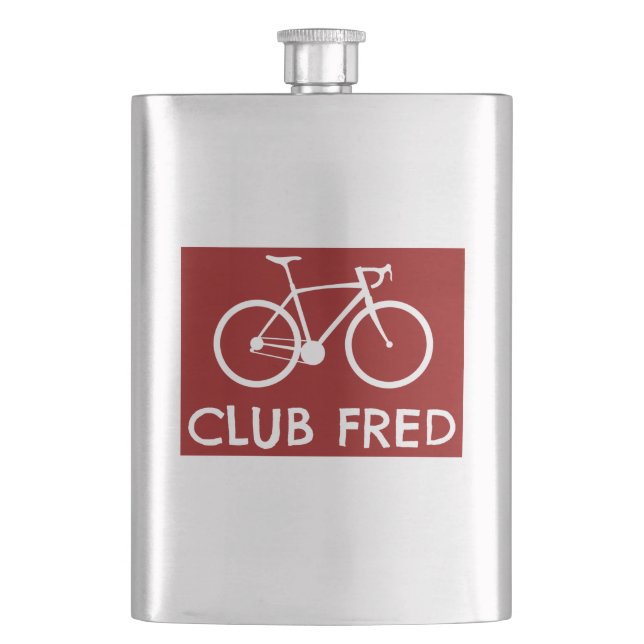 Club Fred Cycling Hip Flask (Front)