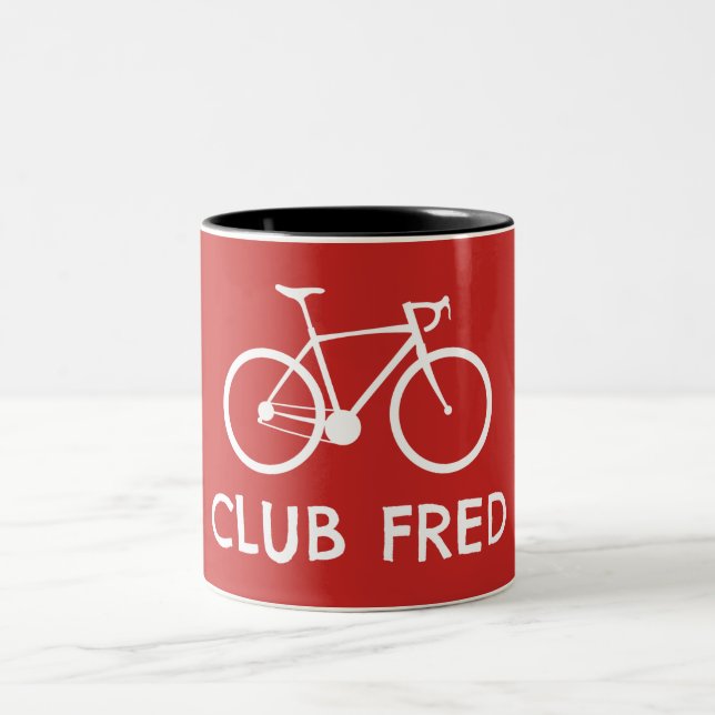 Club Fred Cycling Two-Tone Coffee Mug (Center)