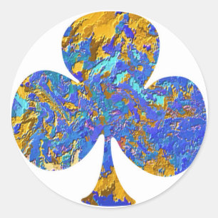 Club House - Poker Fan Classic Round Sticker