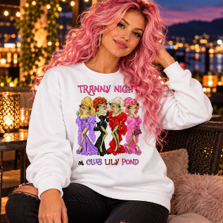Club Lily Pond Glamourous Frog Divas Sweatshirt