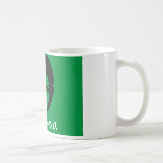 Club Michelle O. Ceramic Coffee Mug, Kelly Green Mug