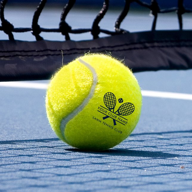 Club Name Tennis Team Any Colour Custom Tennis Balls (Club Name Tennis Team Any Color Custom Tennis Balls)