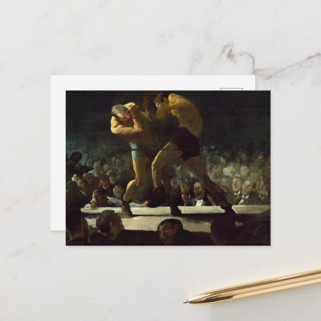 Club Night by George Bellows Holiday Postcard (Front/Back In Situ)