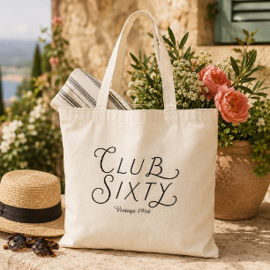 Club Sixty Vintage Birthday Tote Bag