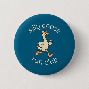Club Sport Silly Marathon Gymer Running Goose Runn 6 Cm Round Badge