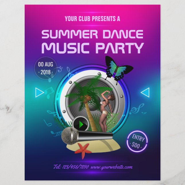 Club Summer Dance Music Party add photo Flyer (Front)