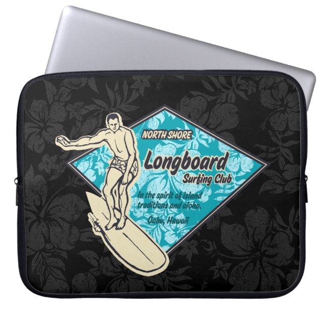 Club Surfing Diamond Hawaiian Neoprene Wetsuit Laptop Sleeve (Front)
