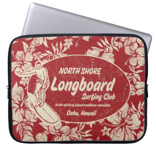 Club Surfing Hawaiian Neoprene Wetsuit Laptop Sleeve