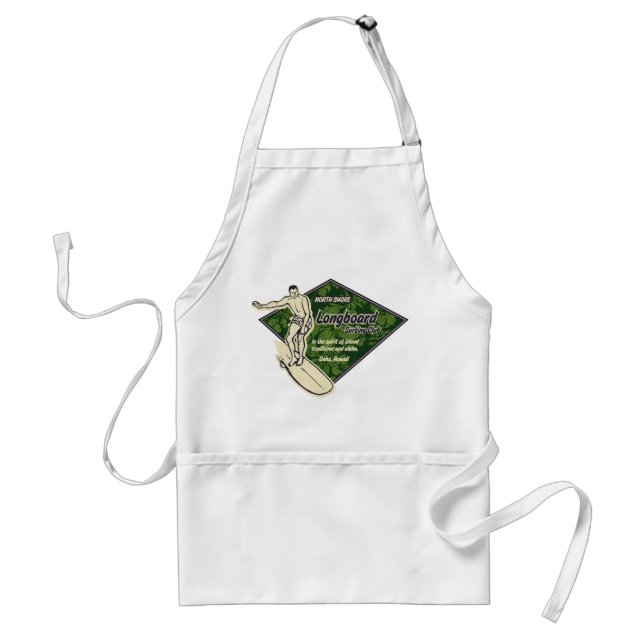 Club Surfing Hibiscus Diamond Chef's Apron (Front)