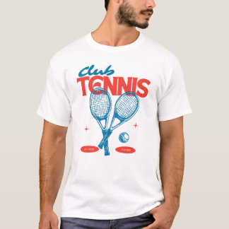 Club Tennis Vintage T-Shirt | Retro Racket Design