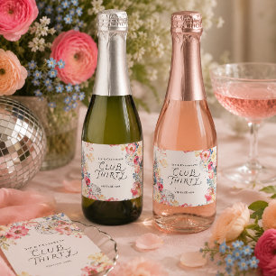 Club Thirty Personalised Champagne Bottle Labels