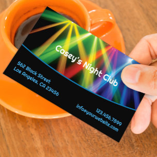Club Uplighting DJ Business Card