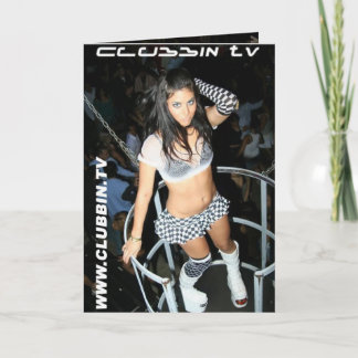 CLUBBIN TV Greeting Card