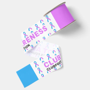 Clubfoot Awareness Advocate Pattern Ribbon Grosgrain Ribbon