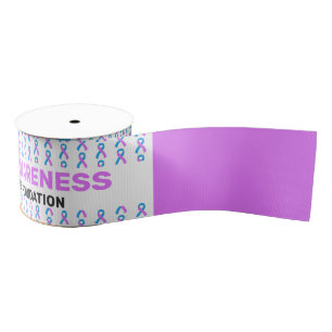 Clubfoot Awareness Advocate Pattern Ribbon Grosgrain Ribbon