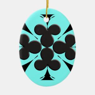 Clubs Ceramic Tree Decoration
