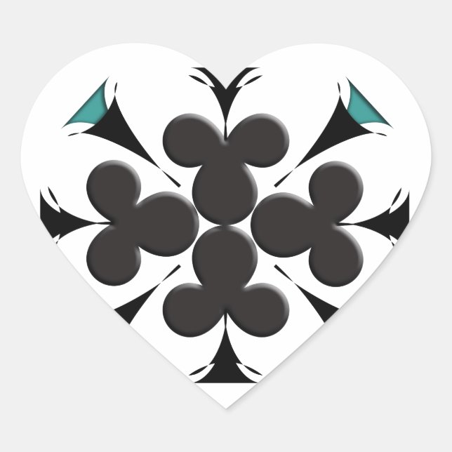 Clubs Heart Sticker (Front)