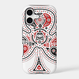 Clubs - iPhone 5/5S Case (White/Red/Black)