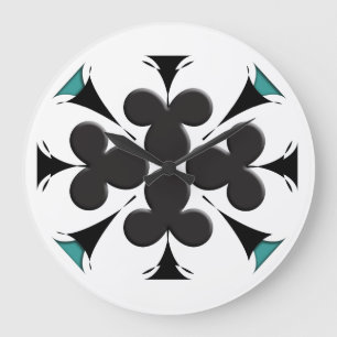 Clubs Large Clock