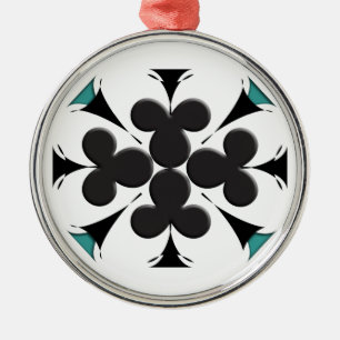 Clubs Metal Tree Decoration