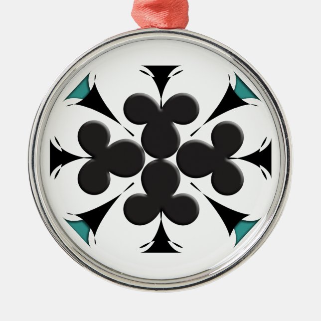Clubs Metal Tree Decoration (Front)