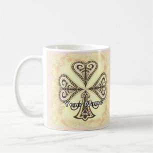 Clubs poker coffee mug