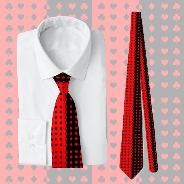 Clubs, spades, hearts, diamonds - cool    tie (Creator Uploaded)