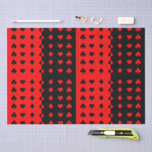 Clubs, spades, hearts, diamonds - cool tissue paper