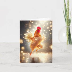 Cluck and Sparkle - sparkling chicken  Card
