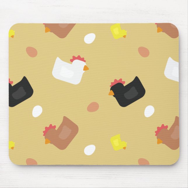 Cluck Cluck Mouse Mat (Front)