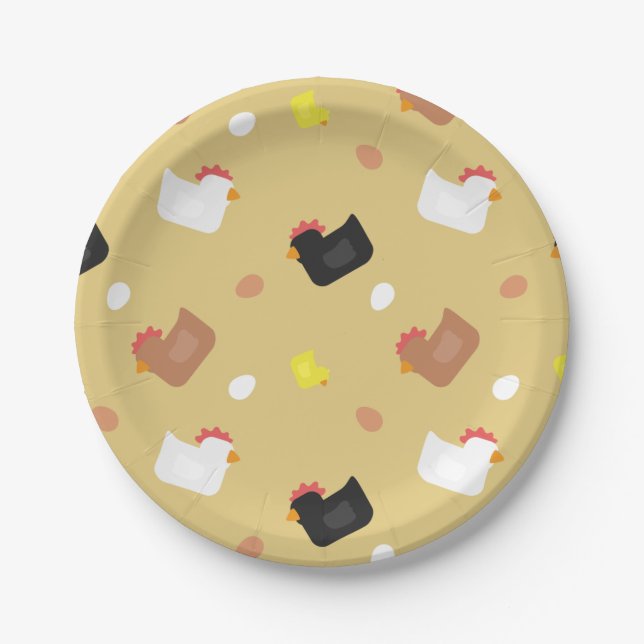 Cluck Cluck  Paper Plate (Front)